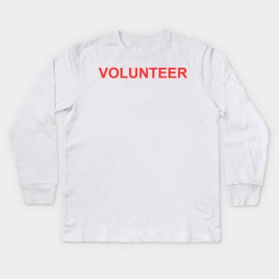 Universal Volunteer Tee - Red Kids Long Sleeve T-Shirt